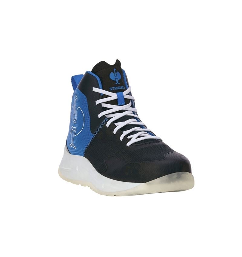 S1P: S1PS Sicherheitsschuhe e.s. Marseille mid + schwarz/royal 5