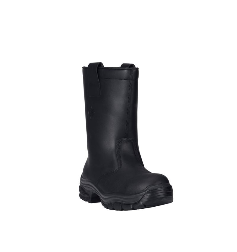 Winterschuhe: S3 Winter-Sicherheitsstiefel + schwarz 2