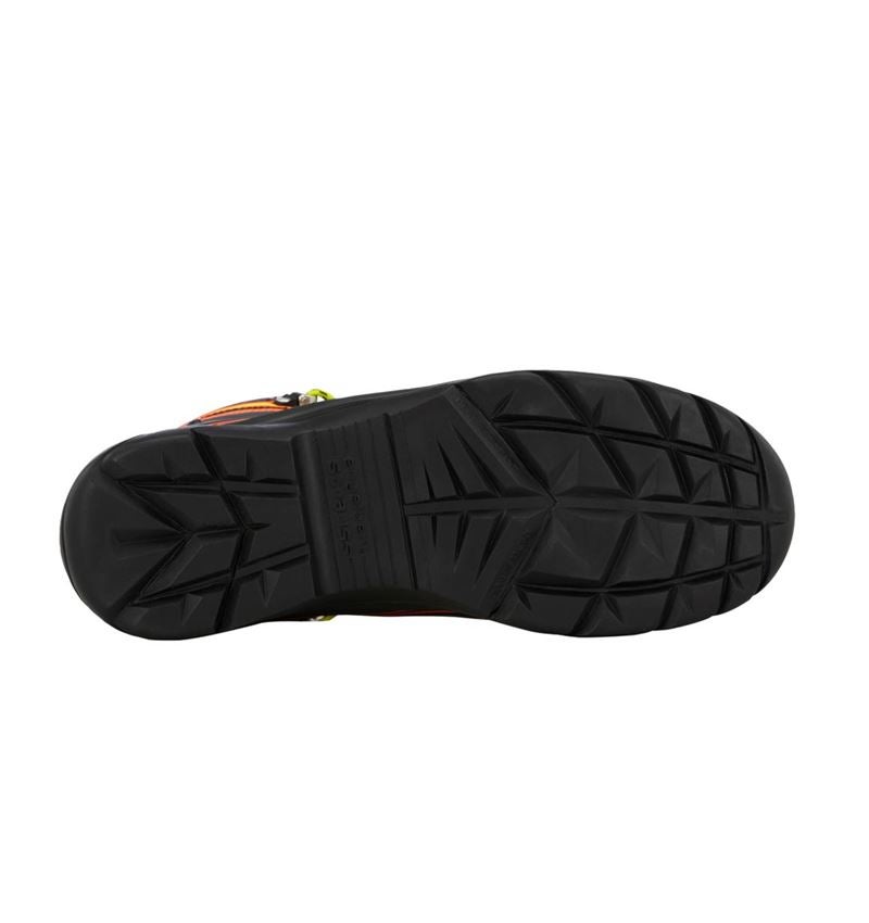 Safety Trainers: e.s. S3 Safety shoes Kajam + black/high-vis orange/high-vis yellow 2
