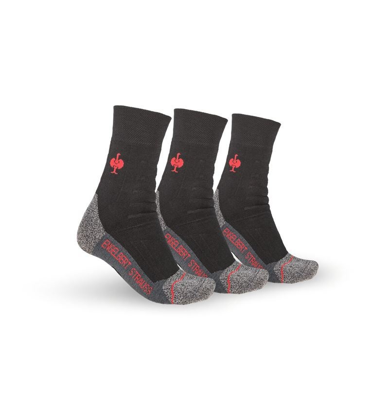 Winter accessories: e.s. Allround socks function x-warm/high + black