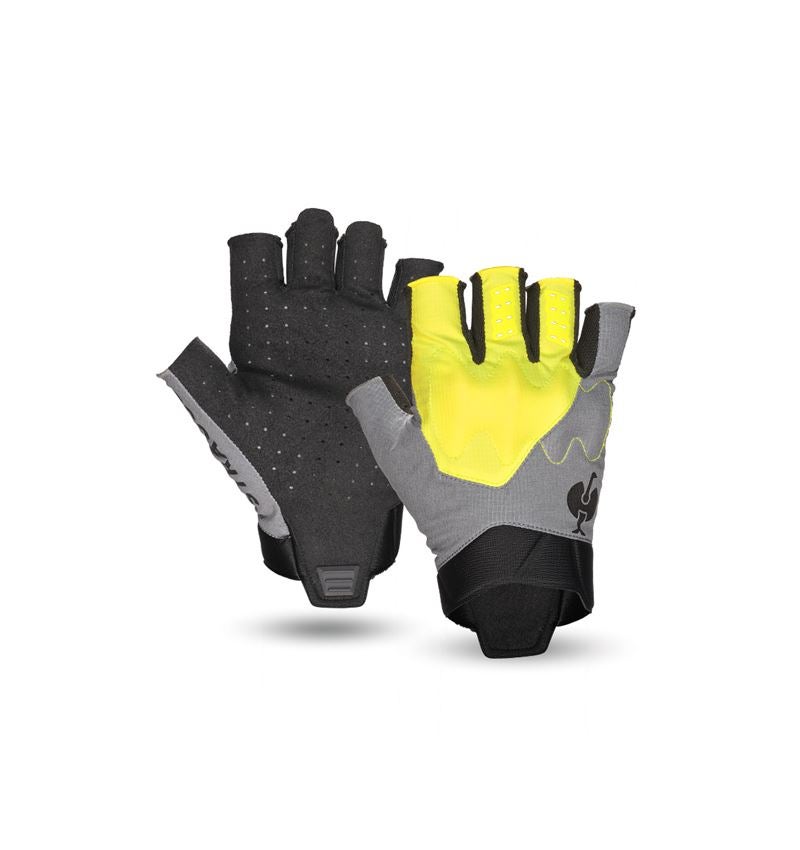 Hybrid: Gloves e.s.trail, short + acid yellow/basaltgrey/black