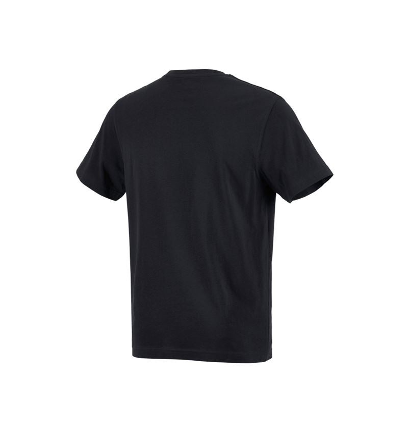 Shirts & Co.: e.s. T-Shirt cotton + schwarz 5