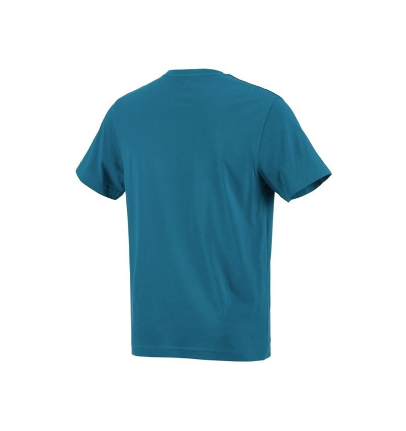 Shirts & Co.: e.s. T-Shirt cotton + petrol 4