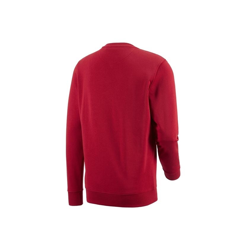 Shirts & Co.: e.s. Sweatshirt poly cotton + rot 2