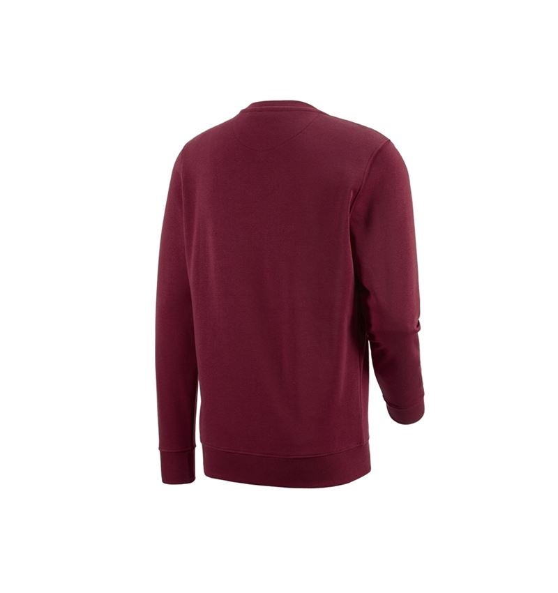 Shirts & Co.: e.s. Sweatshirt poly cotton + bordeaux 2