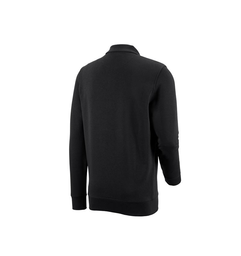 Shirts & Co.: e.s. Sweatshirt poly cotton Pocket + schwarz 2