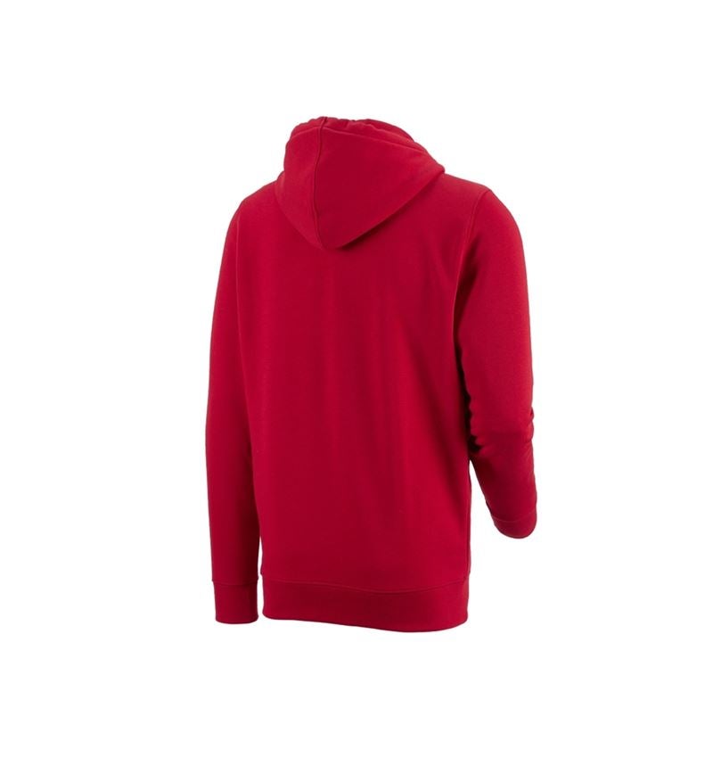 Topics: e.s. Hoody sweatjacket poly cotton + fiery red 1