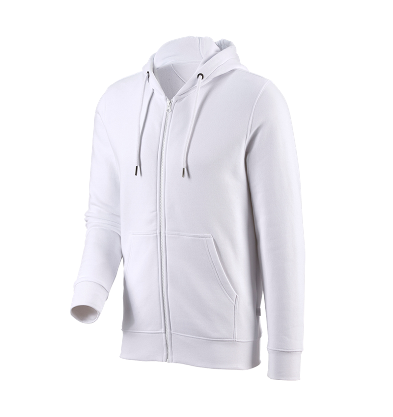 Painters | Decorators | Plasterers: e.s. Hoody sweatjacket poly cotton + white 3