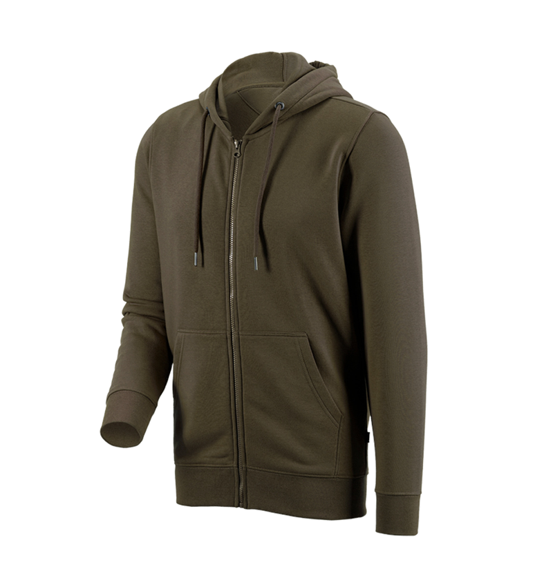 Topics: e.s. Hoody sweatjacket poly cotton + olive