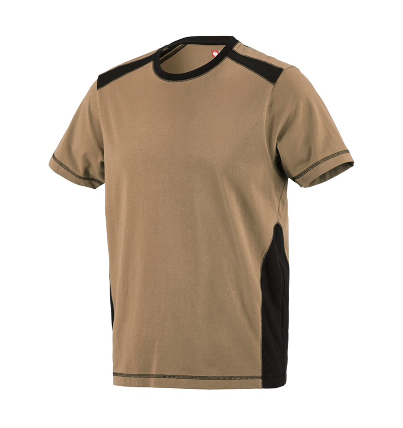 Shirts, Pullover & more: T-shirt cotton e.s.active + khaki/black 2