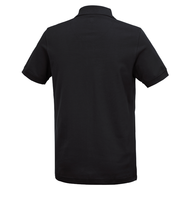 Shirts & Co.: e.s. Polo-Shirt cotton Deluxe + schwarz 3