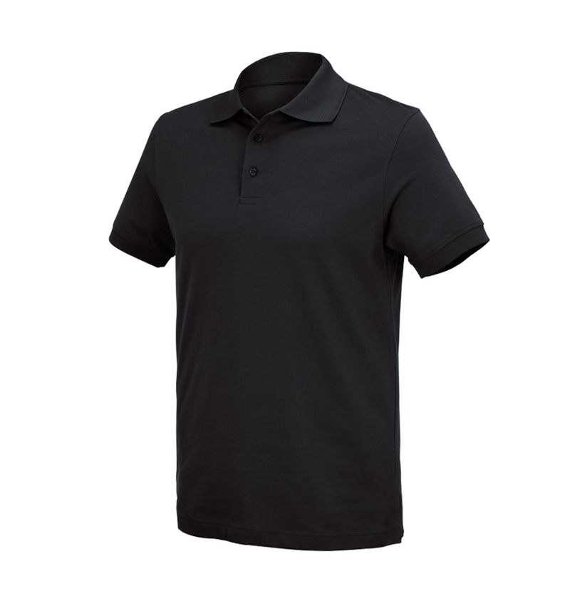 Shirts & Co.: e.s. Polo-Shirt cotton Deluxe + schwarz 2