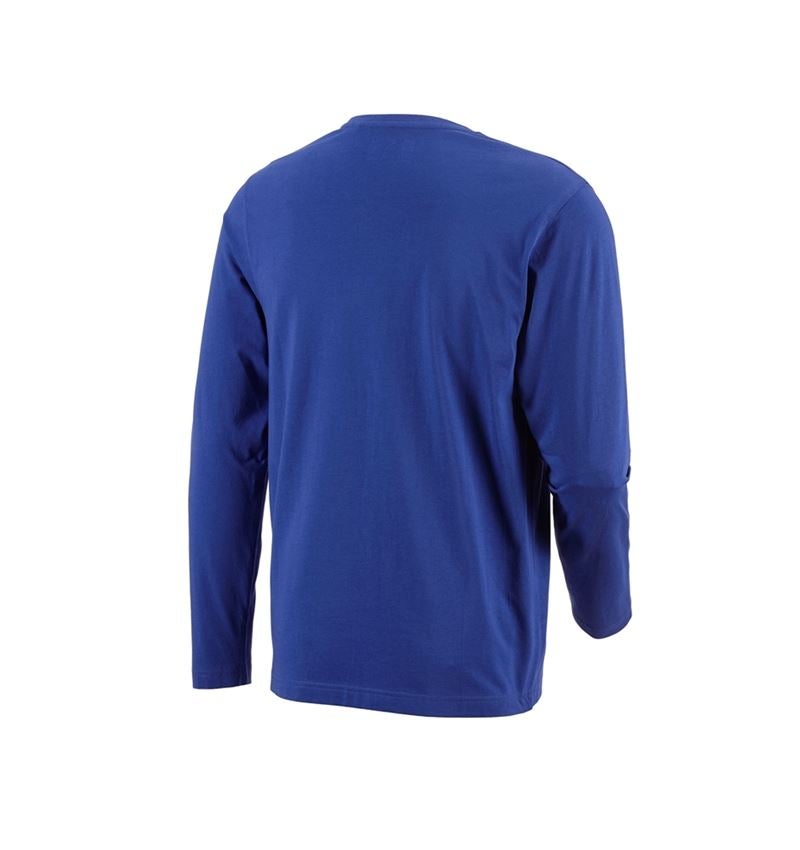 Shirts, Pullover & more: e.s. Longsleeve cotton + royalblue 2