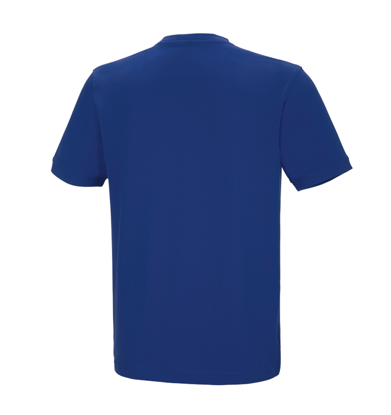 Topics: e.s. T-shirt cotton stretch V-Neck + royalblue 3