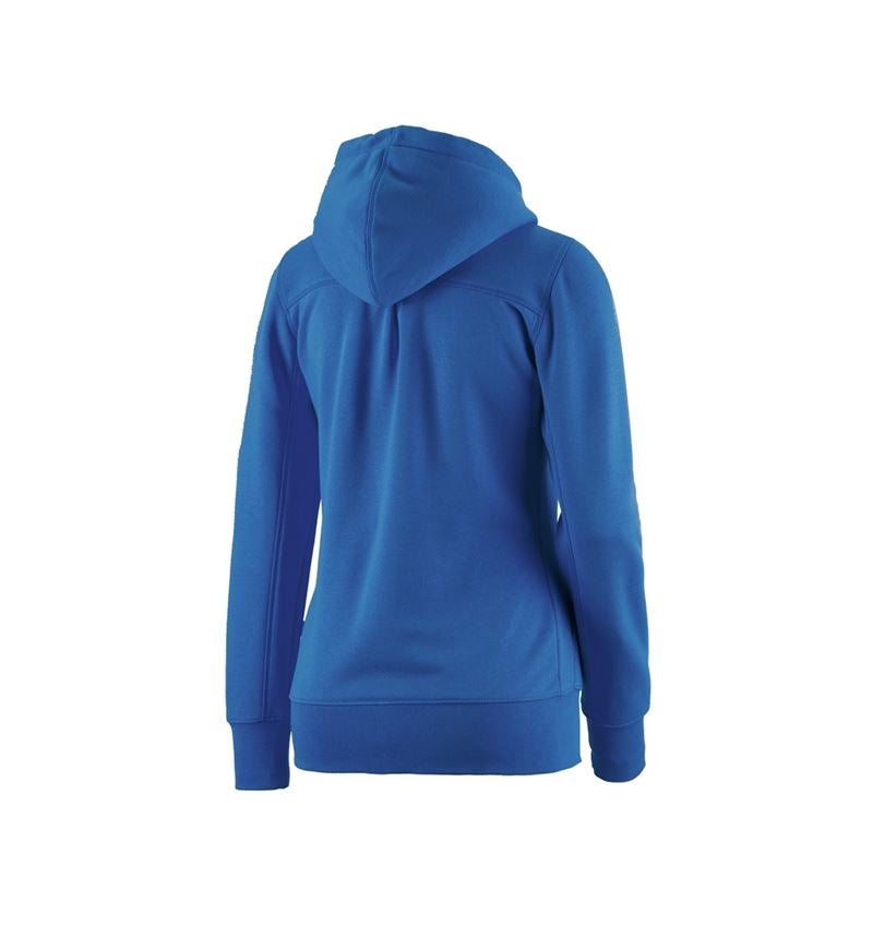 Painters | Decorators | Plasterers: e.s. Hoody sweatjacket poly cotton, ladies' + gentianblue 1