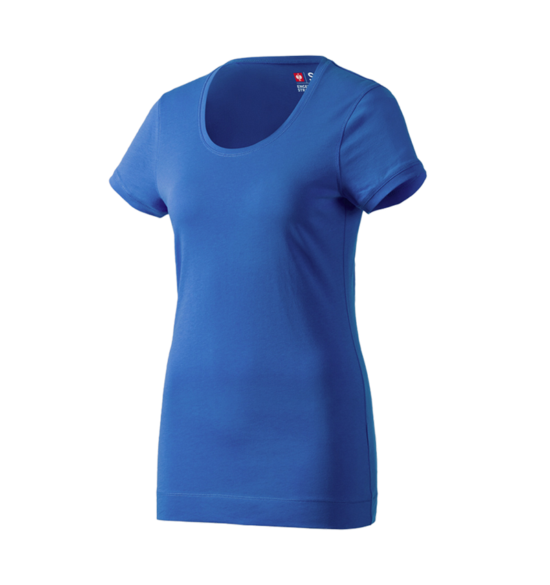 Shirts, Pullover & more: e.s. Long shirt cotton, ladies' + gentianblue