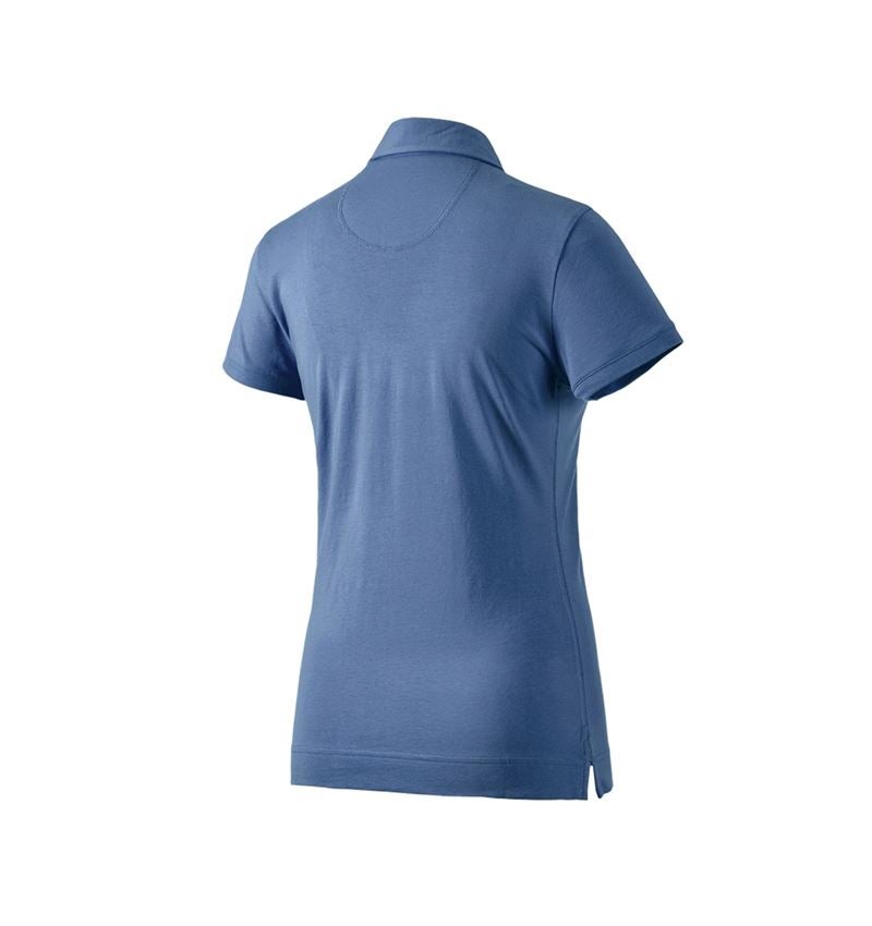 Topics: e.s. Polo shirt cotton stretch, ladies' + cobalt 3