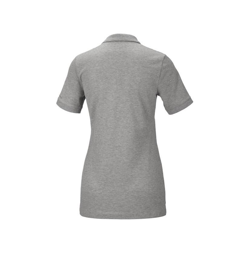 Topics: e.s. Piqué-Polo cotton stretch, ladies' + grey melange 3