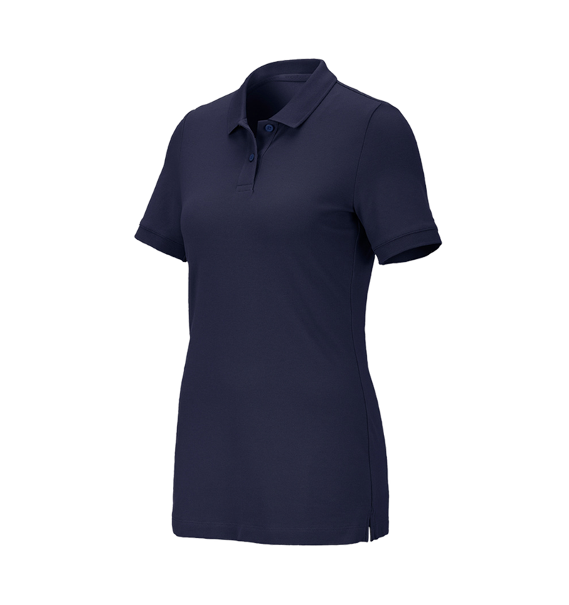 Topics: e.s. Piqué-Polo cotton stretch, ladies' + navy 2