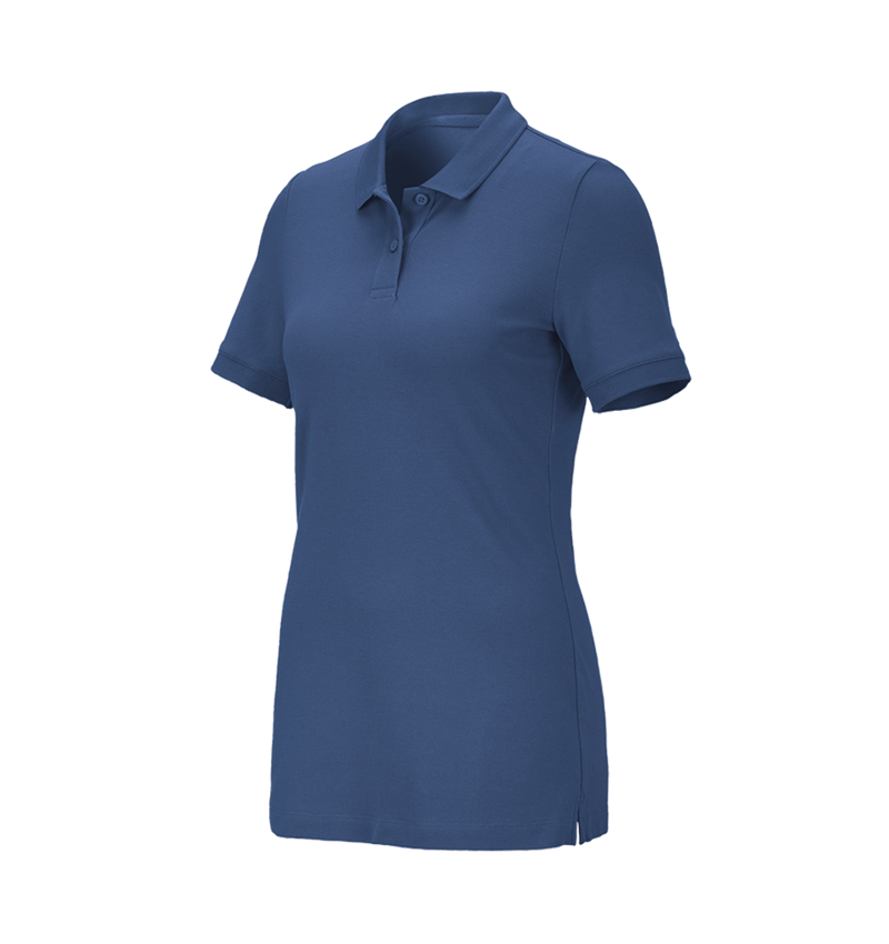 Topics: e.s. Piqué-Polo cotton stretch, ladies' + cobalt 2
