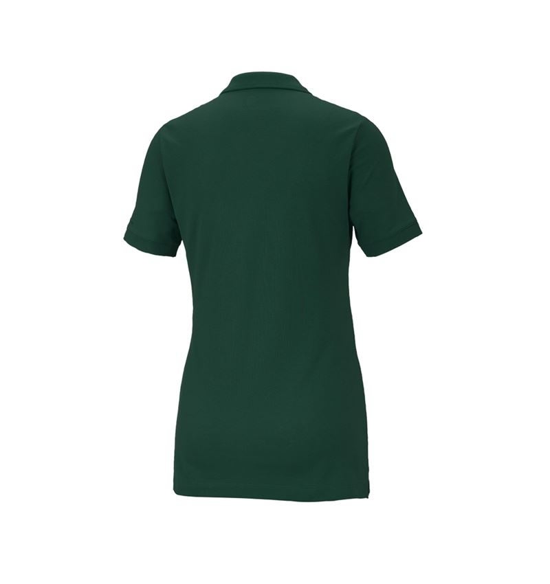 Topics: e.s. Piqué-Polo cotton stretch, ladies' + green 3