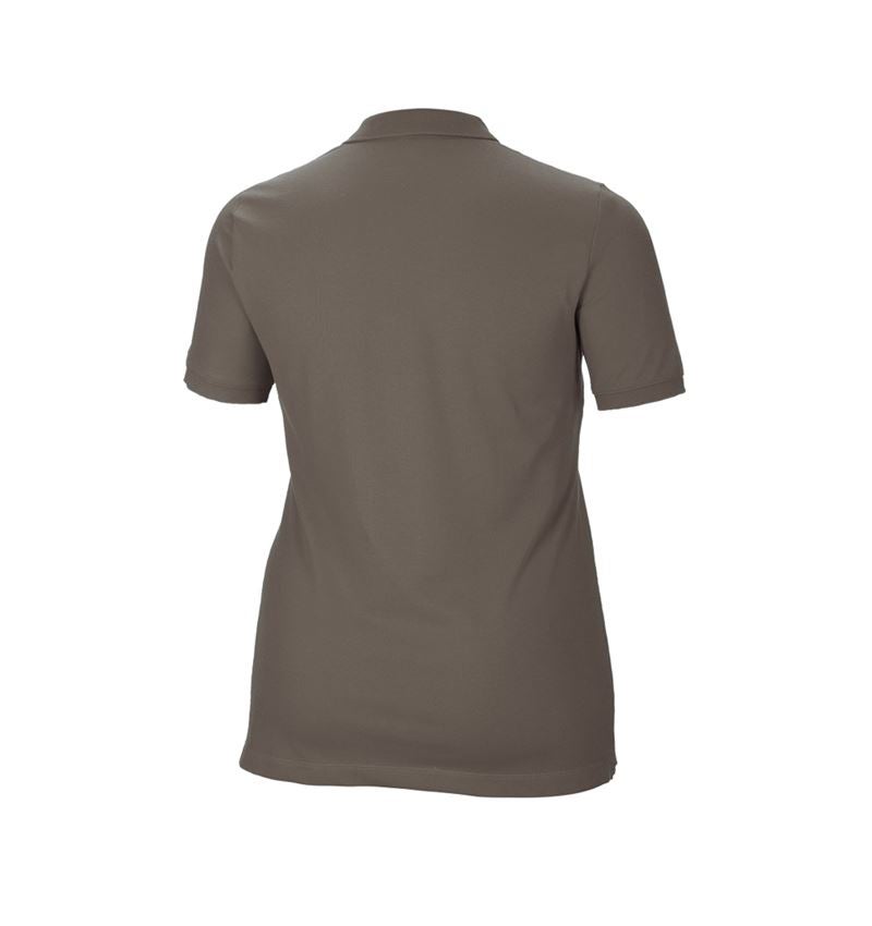 Themen: e.s. Piqué-Polo cotton stretch, Damen, plus fit + stein 3