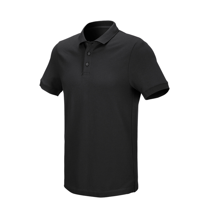 Themen: e.s. Piqué-Polo cotton stretch + schwarz 3
