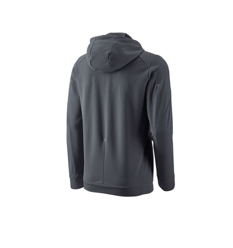 UV-Schutz: e.s. Funktions Hoody-Longsleeve UV + anthrazit/platin 5