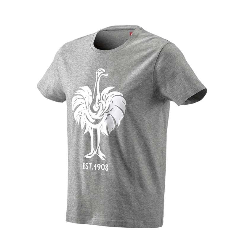 Shirts & Co.: e.s. T-Shirt 1908 + graumeliert/weiß 2