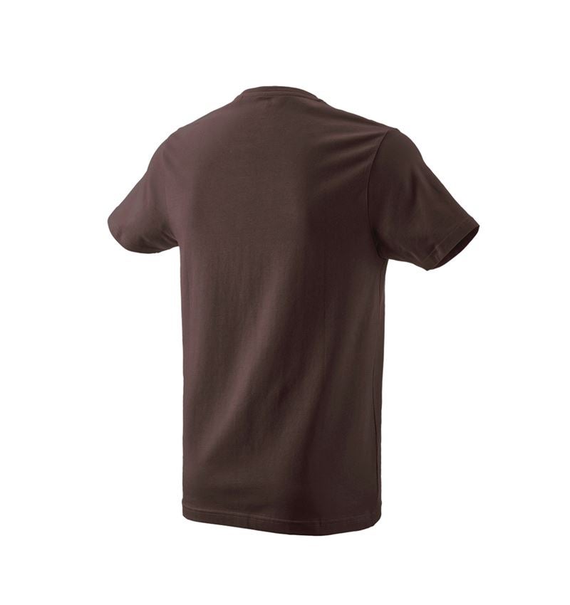 Shirts & Co.: e.s. T-Shirt 1908 + kastanie/weiß 3