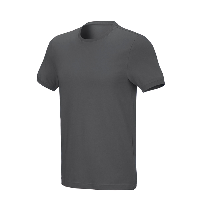 Gardening: e.s. T-shirt cotton stretch, slim fit + anthracite 2