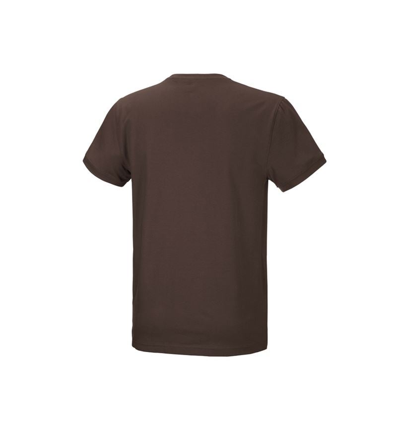 Shirts & Co.: e.s. T-Shirt cotton stretch + kastanie 5