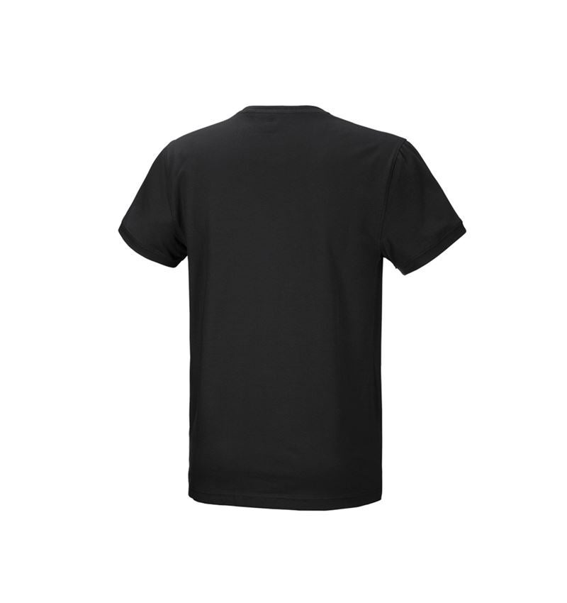 Shirts & Co.: e.s. T-Shirt cotton stretch + schwarz 6