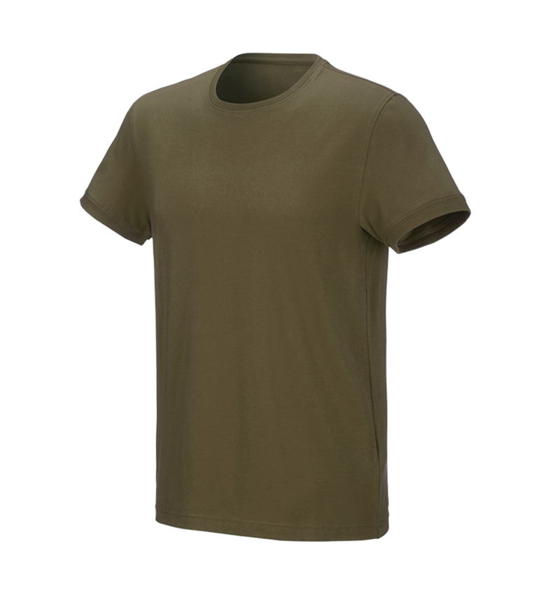 Shirts & Co.: e.s. T-Shirt cotton stretch + schlammgrün 4