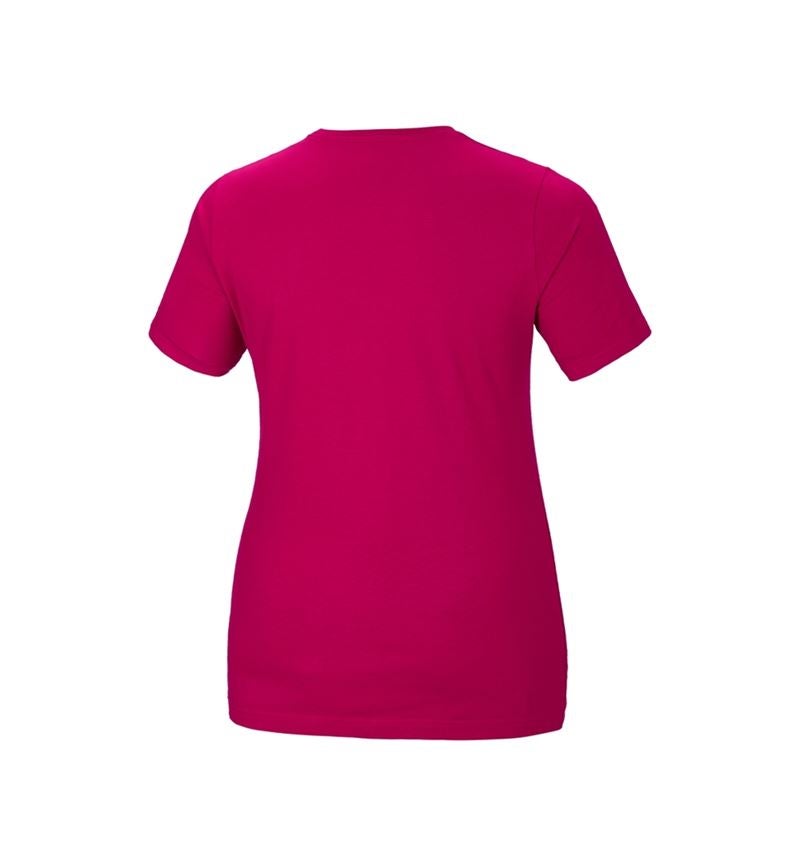 Shirts, Pullover & more: e.s. T-shirt cotton stretch, ladies', plus fit + berry 3