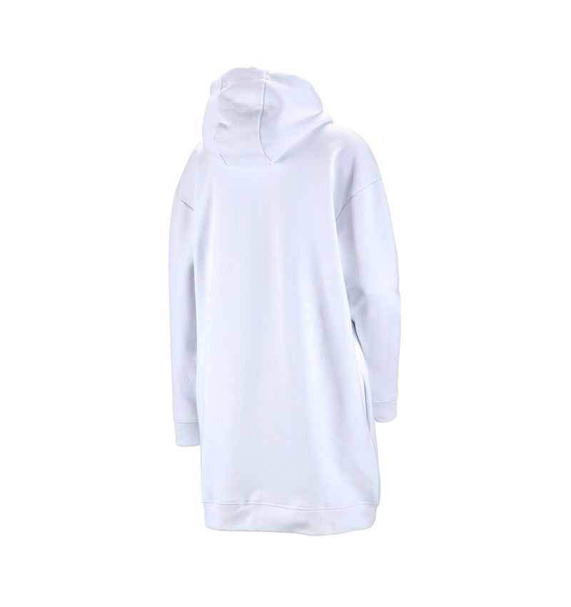 Shirts, Pullover & more: e.s. Oversize hoody sweatshirt poly cotton, ladies + white 2