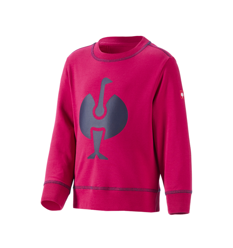 Shirts & Co.: Sweatshirt e.s.motion 2020, Kinder + beere/dunkelblau 2