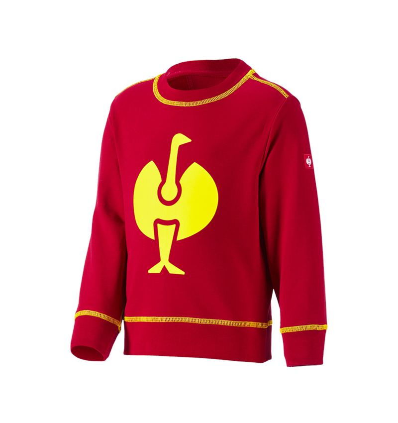 Shirts & Co.: Sweatshirt e.s.motion 2020, Kinder + feuerrot/warngelb 1