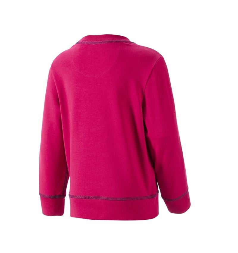 Shirts & Co.: Sweatshirt e.s.motion 2020, Kinder + beere/dunkelblau 3
