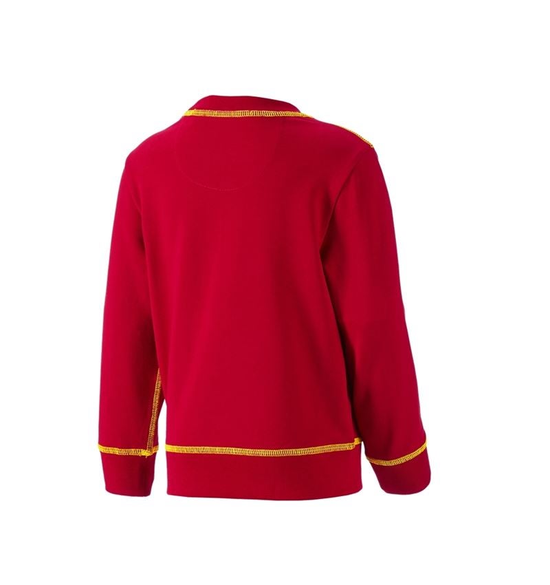 Shirts & Co.: Sweatshirt e.s.motion 2020, Kinder + feuerrot/warngelb 2