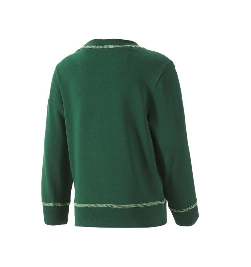 Shirts & Co.: Sweatshirt e.s.motion 2020, Kinder + grün/seegrün 2
