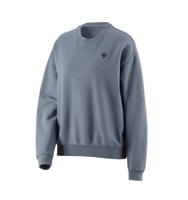 Shirts & Co.: Oversize Sweatshirt e.s.motion ten, Damen + rauchblau vintage 3