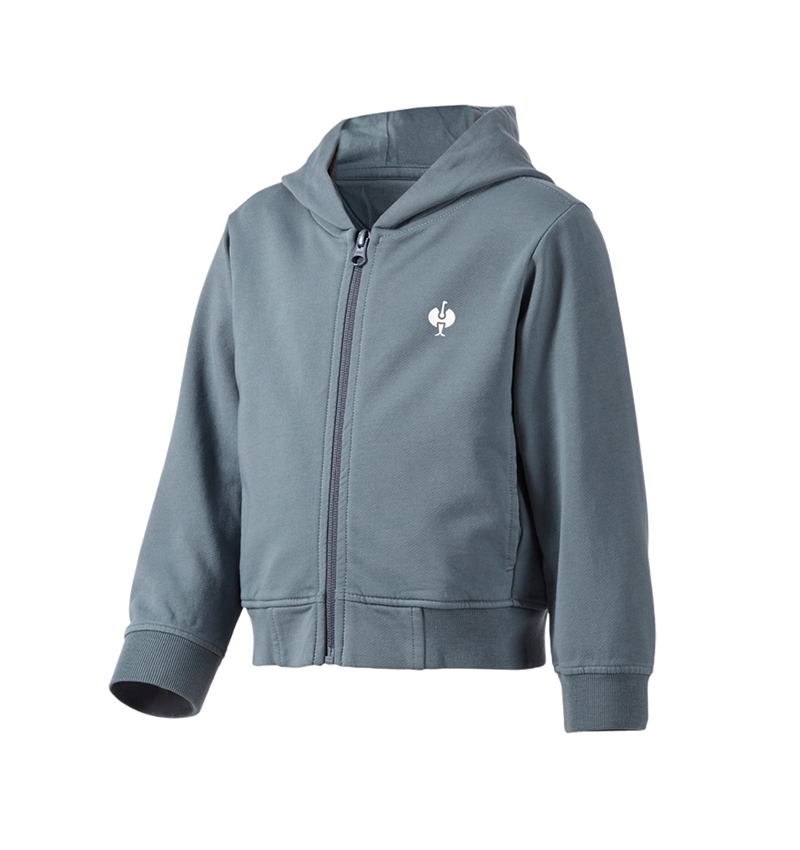 Shirts & Co.: Kapuzensweatjacke e.s.motion ten, Kinder + rauchblau vintage 2