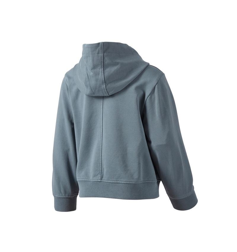 Shirts & Co.: Kapuzensweatjacke e.s.motion ten, Kinder + rauchblau vintage 3