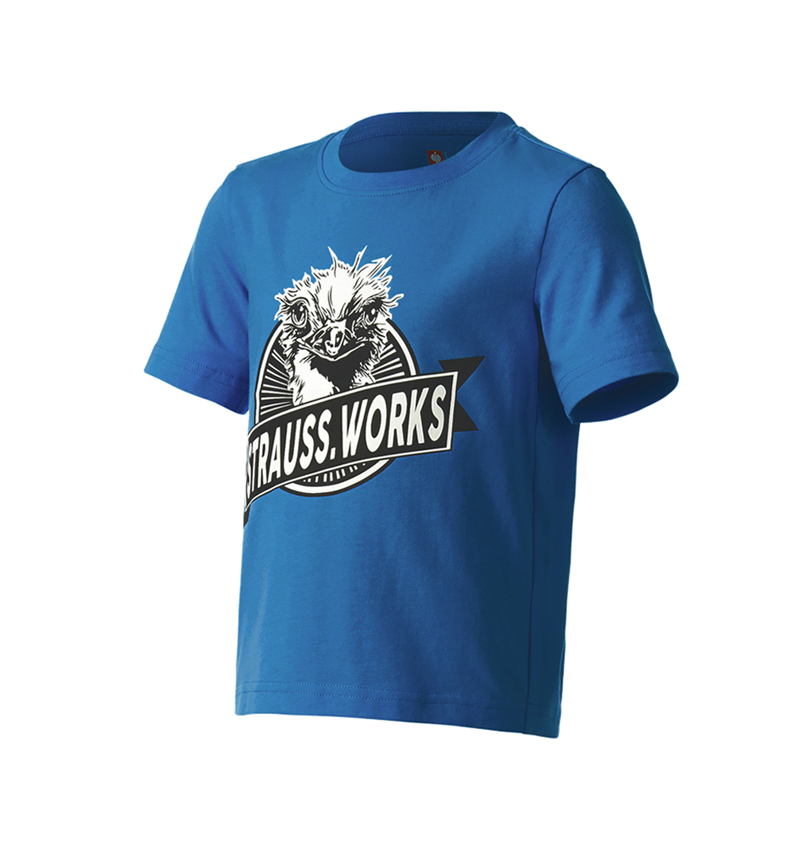 Shirts, Pullover & more: e.s. T-shirt strauss works, children's + gentianblue