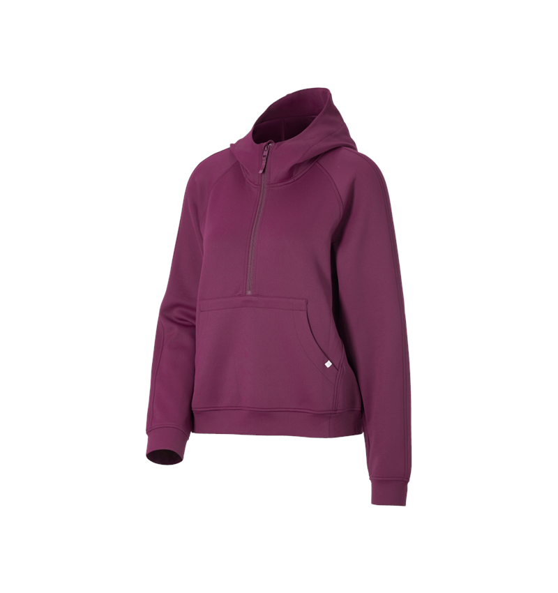 Shirts & Co.: Modal-Hoody e.s.avida, Damen + rotviolett 3