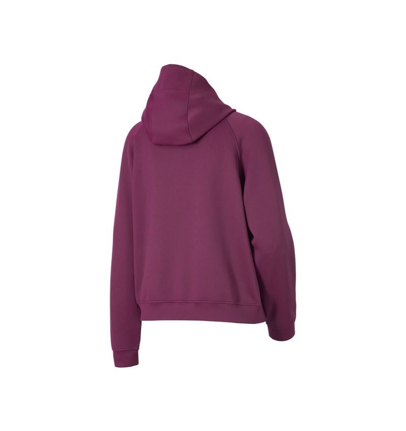 Shirts & Co.: Modal-Hoody e.s.avida, Damen + rotviolett 4