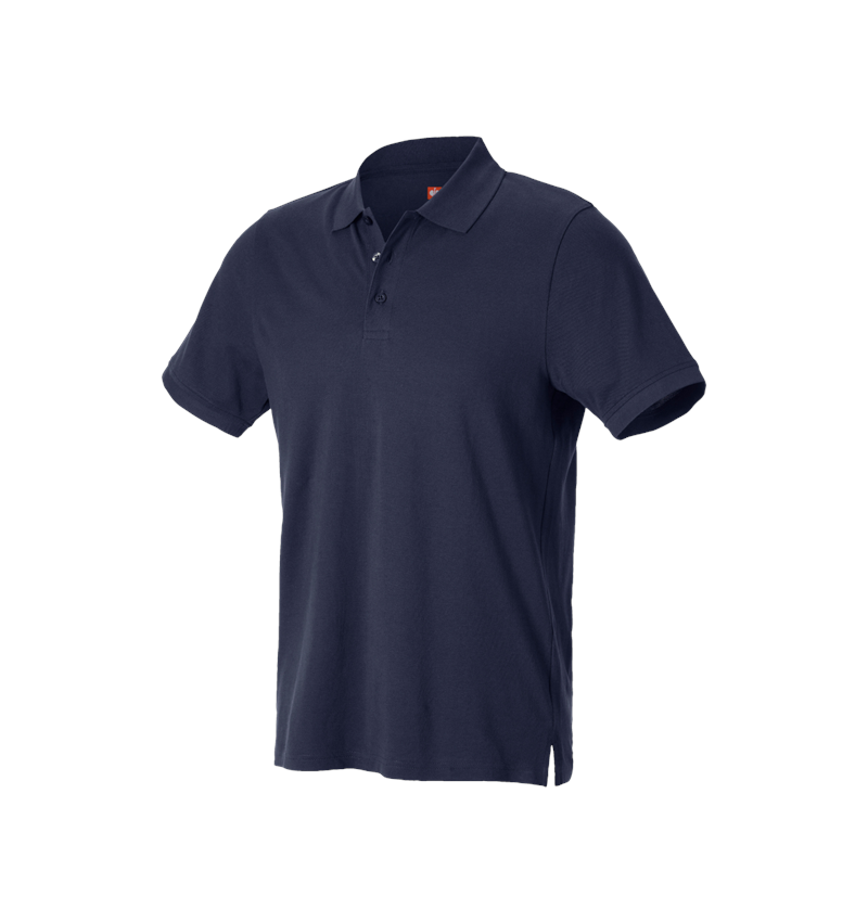 Shirts & Co.: e.s. Piqué-Polo cotton light + dunkelblau 4