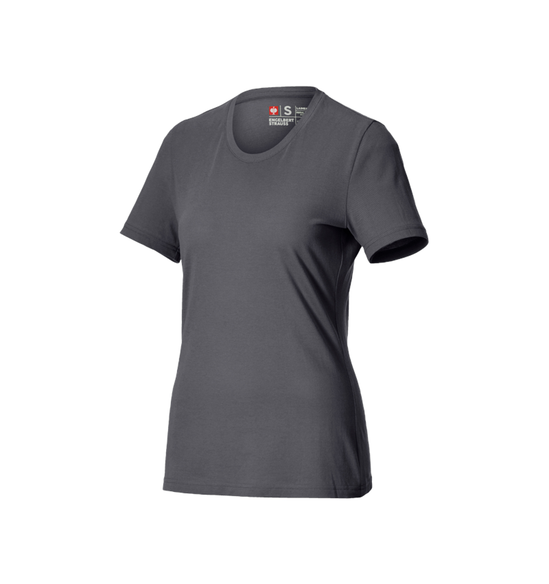 Shirts, Pullover & more: e.s. Piqué-T-shirt cotton light, ladies' + anthracite 3