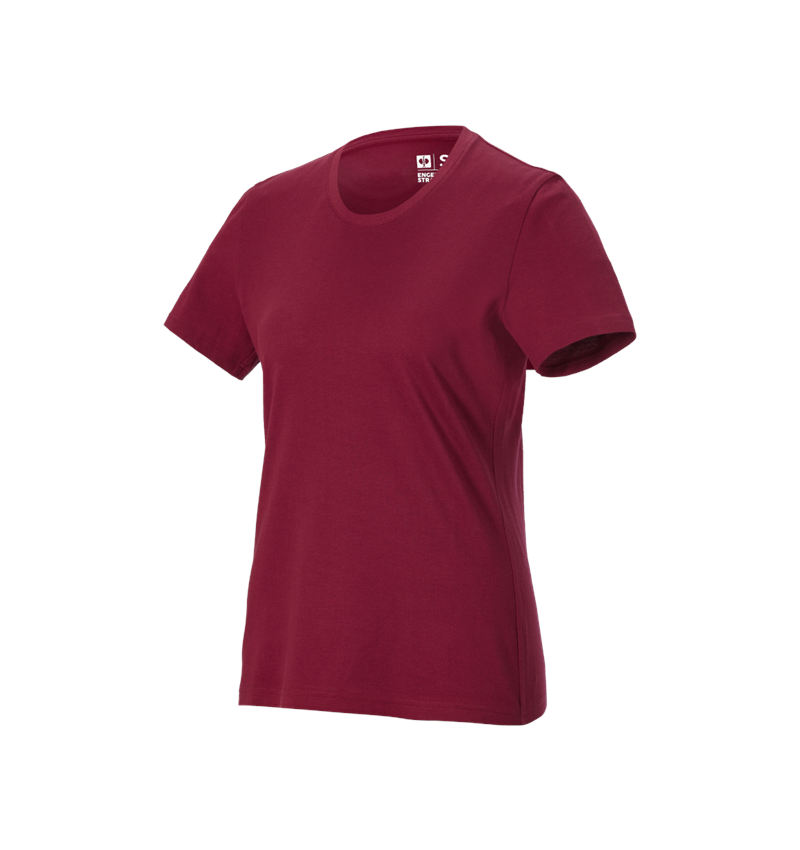 Shirts, Pullover & more: e.s. Piqué-T-shirt cotton light, ladies' + bordeaux 3
